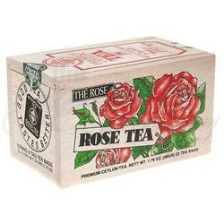 Rose Tea in Wood Box - 25 Tea Bags