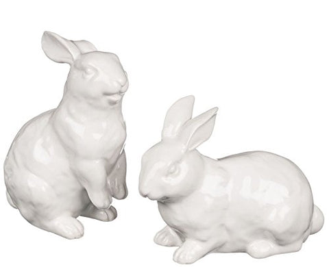 4"X3" Rabbit Figurine 2 Asst