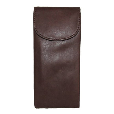 Double Eyeglass Case With Flap Closure, Toffee