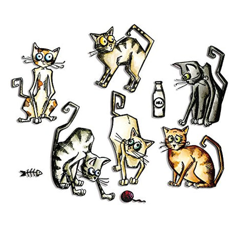 Sizzix Framelits Die Set 22PK - Crazy Cats by Tim Holtz