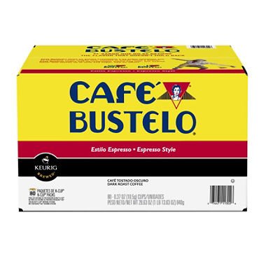 Café Bustelo: Espresso Style, Dark Roast - 18-Count K-Cup