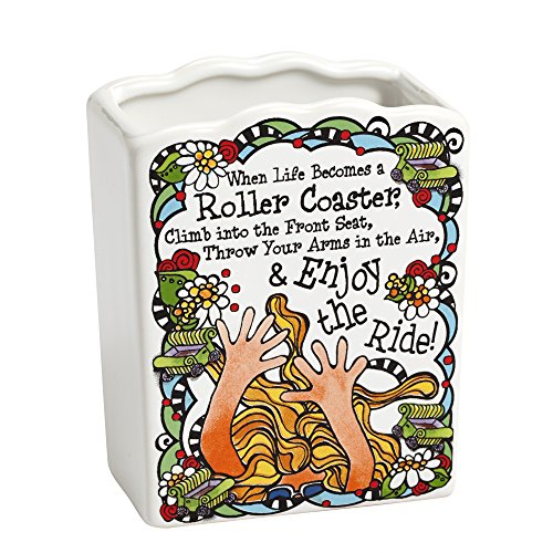 Enesco Suzy Pencil Holder Roller Coaster