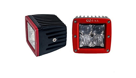 OZ-USA R 4D POD Combo LED lights fog atv offroad 3 x 4 race beam truck motorcycle cube