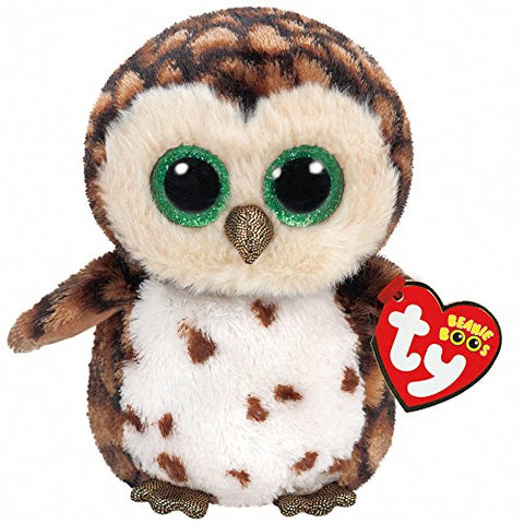 Sammy the Brown Owl Medium Beanie Boos Plush, 13-Inch
