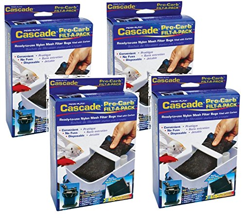 Penn-Plax Cascade Canister Filter Replacement Pro-Carb Activated Carbon 2-Pack (CCF233)