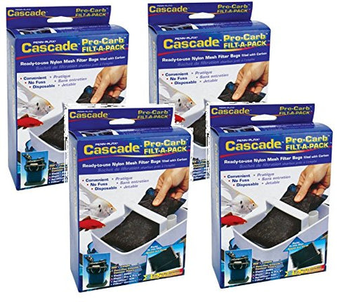 Penn-Plax Cascade Canister Filter Replacement Pro-Carb Activated Carbon 2-Pack (CCF233)