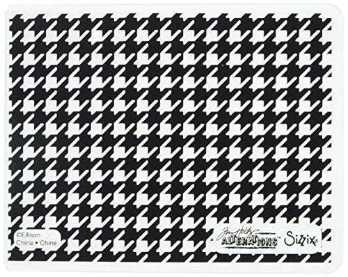 Sizzix Texture Fades Embossing Folder - Houndstooth by Tim Holtz