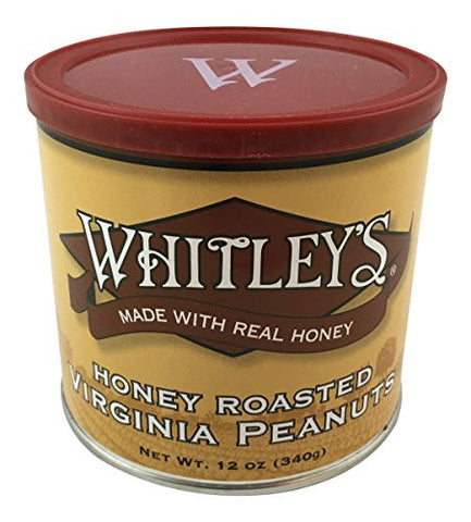 Whitley's - Honey Roasted Peanuts , 12 oz. Tins