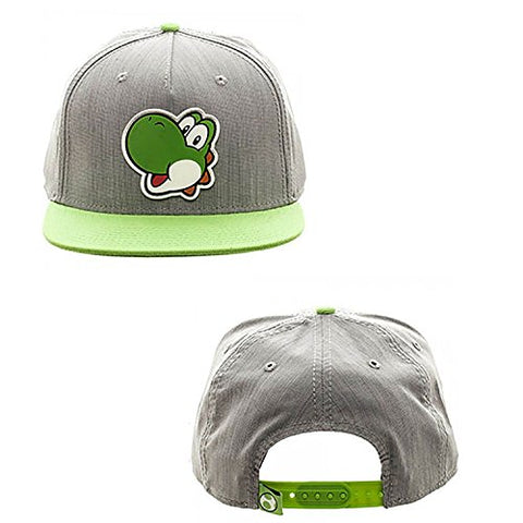 Nintnedo Yoshi Rubber Sonic Weld Gray/Green Snapback