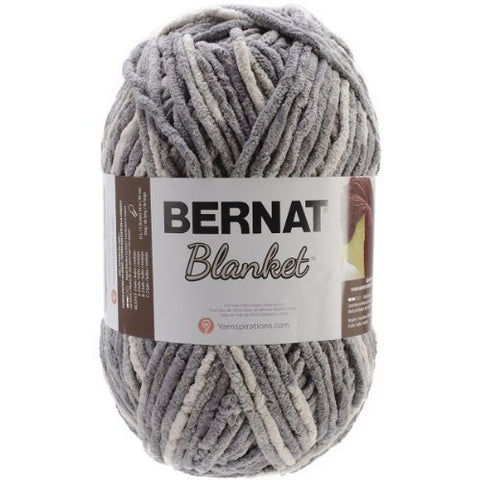 Bernat Blanket Yarn Silver Steel 220 Yards 10.5 OZ