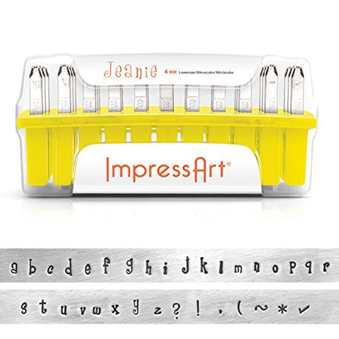ImpressArt, Jeanie, Metal Letter Stamps, Lowercase