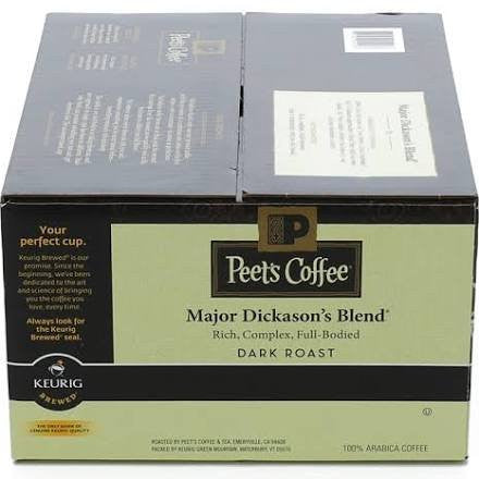 Peets Coffee, Major Dickason's Blend, dark roast, k-cup