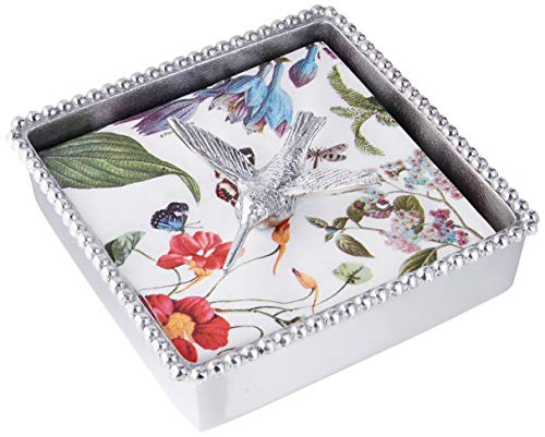 Hummingbird Beaded Napkin Box