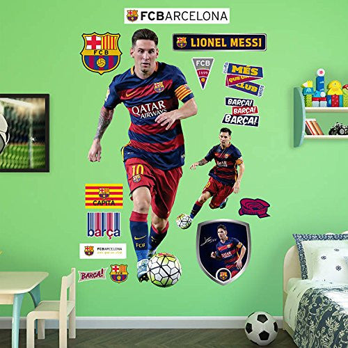 Soccer FC Barcelona Lionel Messi 2015 RealBig 33"W x 78"H