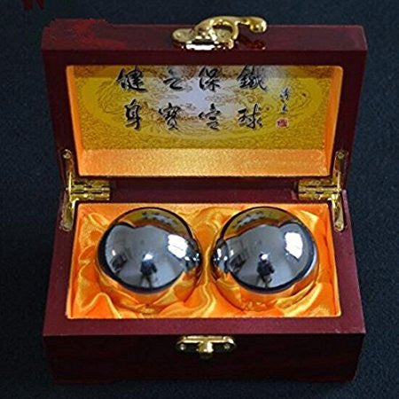 Baoding Balls Chinese Health Exercise Stress Balls Chrome Color