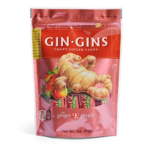 Ginger People Spicy Apple Ginger Chews, 3 oz