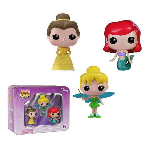 Pocket POP: Disney 3pc Tin - Princesses