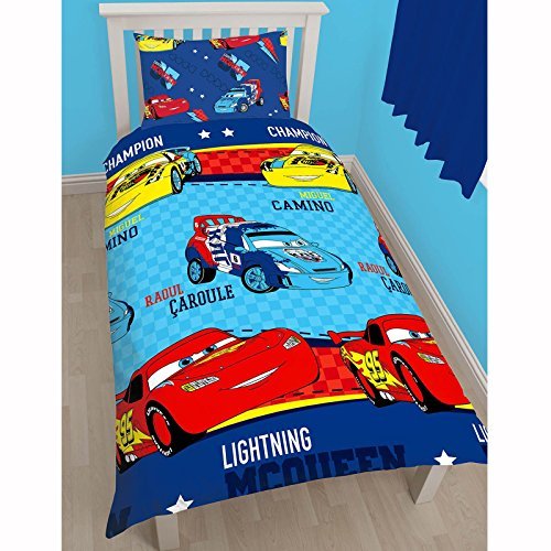 Disney Cars Piston Single Rotary Duvet Cover (DCAPISDS002) - 135cm x 200cm Pillowcase size approx: 48cm x 74cm