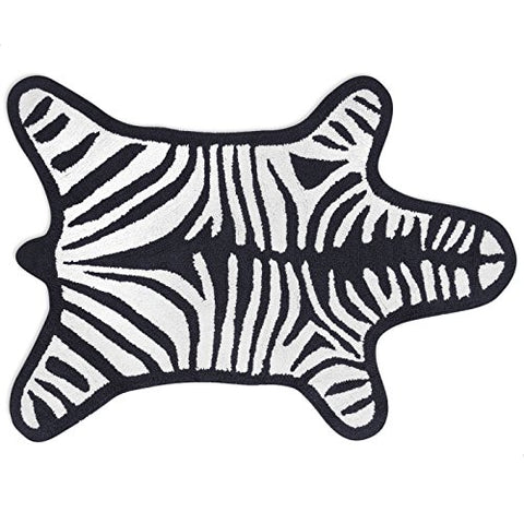 Black Zebra Bathmat - Reversible