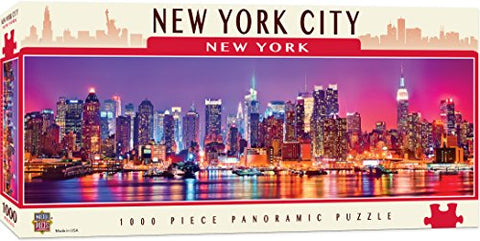 Cityscapes 1000pc Pano - New York City, 15.75" X 8" X 2"