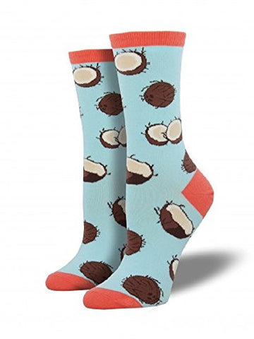 Women's Coconutty Socks, Air Blue