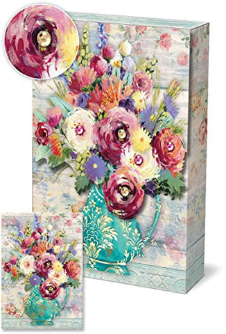Decorative Pouch Note Cards, Fresh Flowers