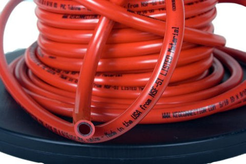 Gas Hose, Red, 5/16 ID, 9/16 OD - 25 feet (Continuous cut)