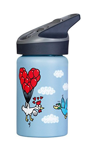 Laken Thermo Jannu Insulated Stainless Steel Kids Water Bottle Wide Mouth wit...