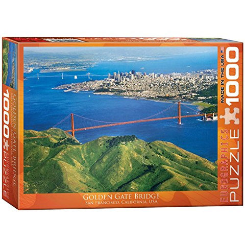 Golden Gate Bridge, CA 1000 pc 10x14 inches Box, Puzzle