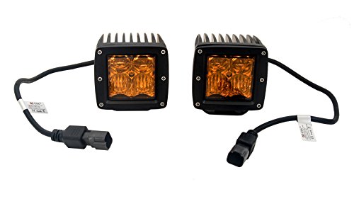 OZ-USA 4D POD Combo Amber Lens LED lights fog atv offroad 3 x 4 race beam truck motorcycle cube,  8.8 x 4.7 x 4.4 inches