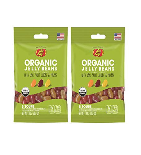 Organic Sours Jelly Beans, 1.9 oz bag