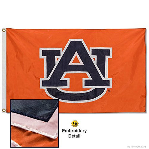 Auburn Orange "AU" Only 3 X 5 Flag