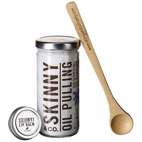 Oil Pull Kit - Lip Balm, Oil Pulling, Bamboo Spoon
