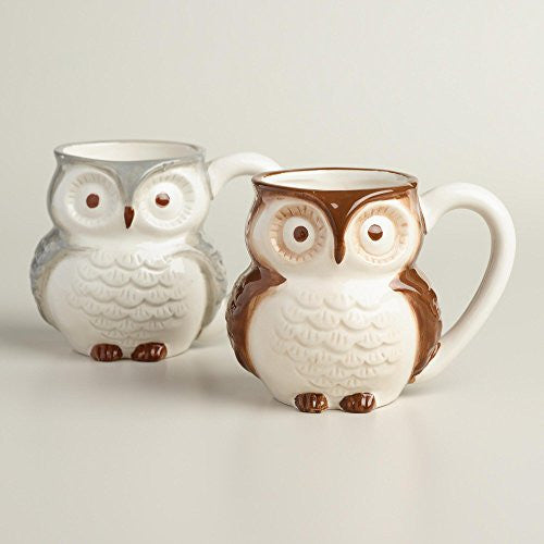 Surprise Owl Mugs Grey