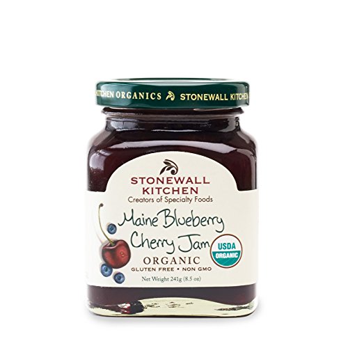 Organic Maine Blueberry Cherry Jam 8.5 oz Jar