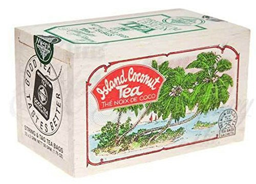 Island Coconut Tea in Wood Box - 25 Tea Bags