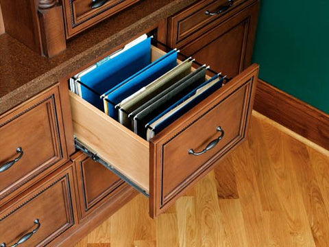 File Drawer System, Small File System Black 13" W x 19-1/4" D x 9-3/4"
