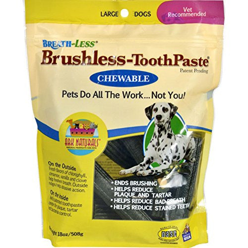Breath-Less Brushless Chewable Toothpaste, Large 18 oz