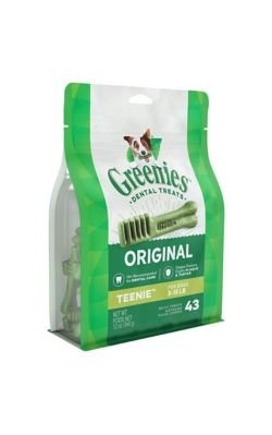 Greenies Dental Dog Chews Treat Pack, Teenie 12 oz., 43 Count