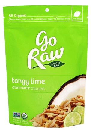 GO RAW Coconut Crisps Tangy Lime, 2 oz