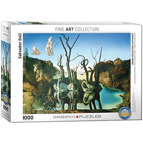 Swans Reflecting Elephants - 1000 Piece Puzzle