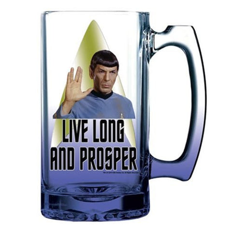 Star Trek Spock Foil Technique 16 oz. Beer Mug