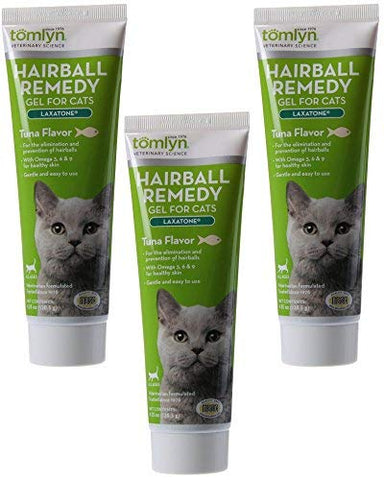 Durvet - Vetoquinol - Hairball Remedy Gel for Cats (Laxatone), Tuna, 4.25 oz