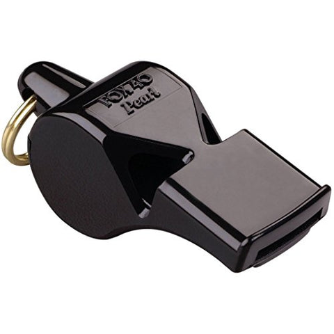 Fox 40 - Pearl Safety Whistle, Black Casing with Keyring