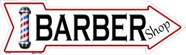 BARBER SHOP WHOLESALE NOVELTY METAL ARROW SIGN A-153