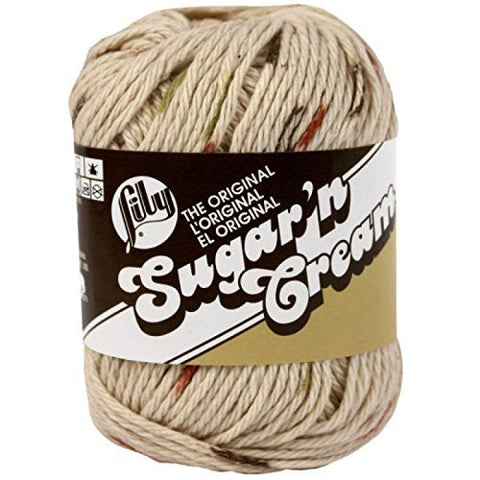 Lily Sugar'n Cream Yarn - Ombre Sonoma Print 95 Yards 2 OZ