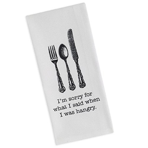 I'M SORRY... PRINTED DISHTOWEL