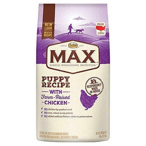 Nutro MAX Puppy With Farm Raised Chicken Dry Dog Food, 4 lbs.
