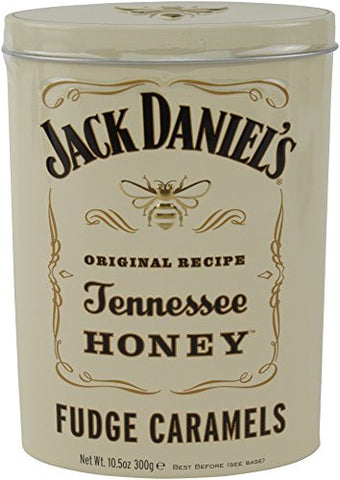 Jack Daniels Honey Whiskey Fudge Caramels Tin 10.7oz tins