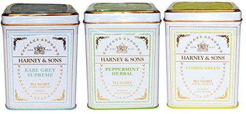 Classic Tin - Earl Grey Supreme (20 Sachets)
Classic Tin - Peppermint Herbal Tea  (20 Sachets)
Classic Tin - Citron Green Tea (20 Sachets)